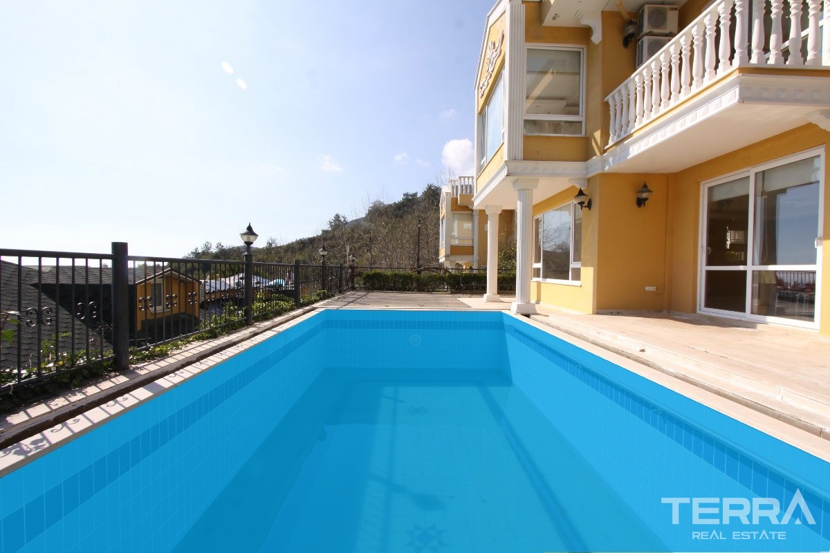 Detached Villa for Sale in Alanya Tepe With Private Swimming Pool - 36606