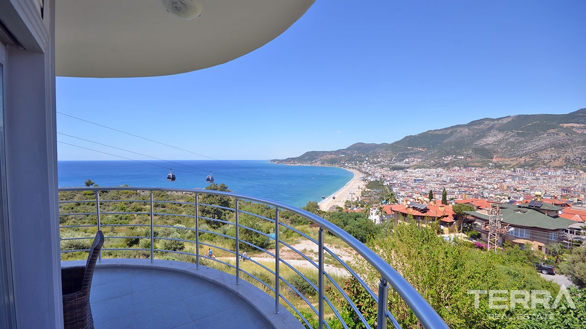 Exclusive sea view apartment for sale in Alanya Castle - 12898