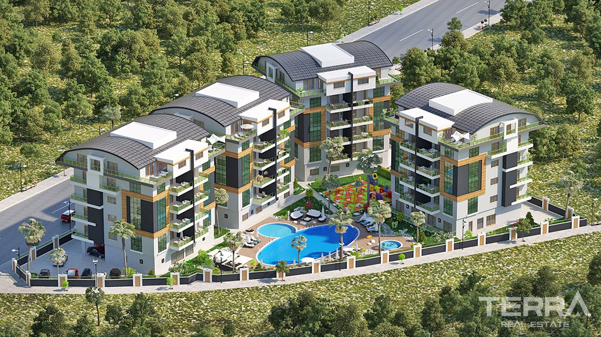 Spacious Apartments for sale with Separate Kitchen in Alanya Oba - 13085