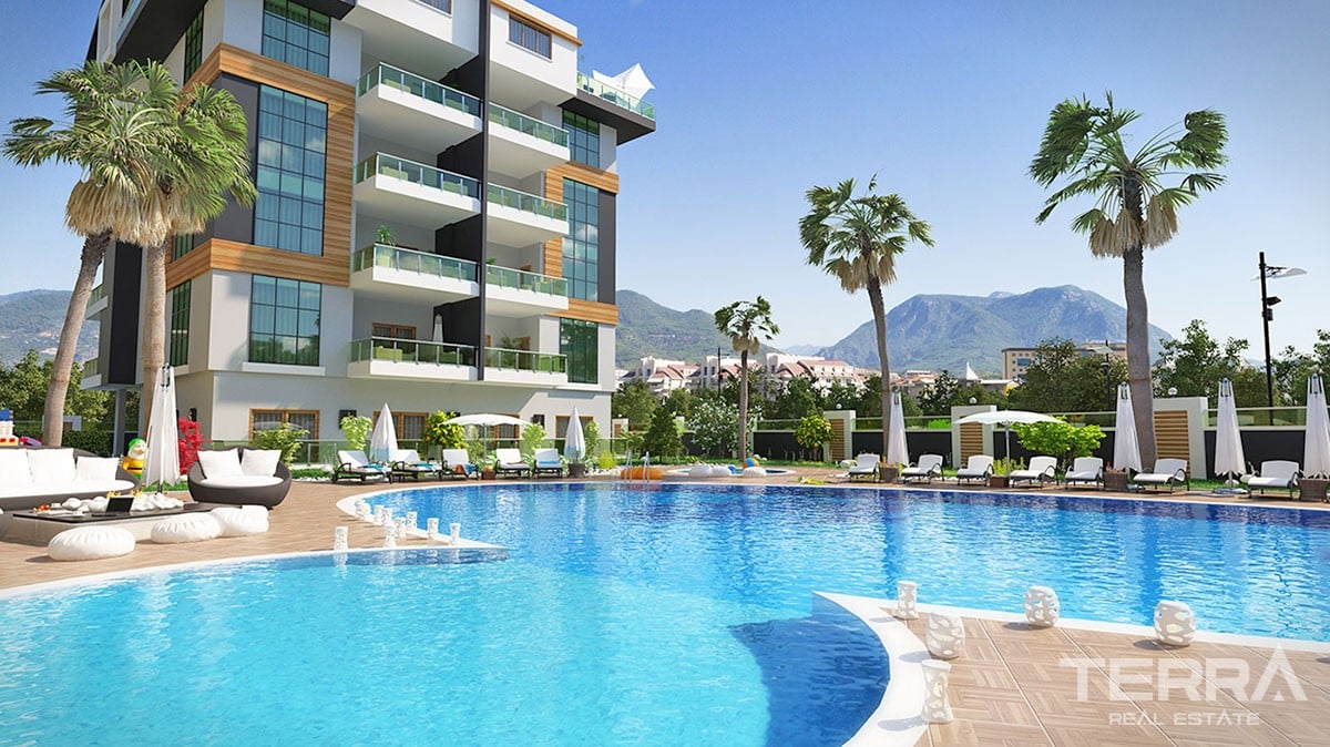 Spacious Apartments for sale with Separate Kitchen in Alanya Oba