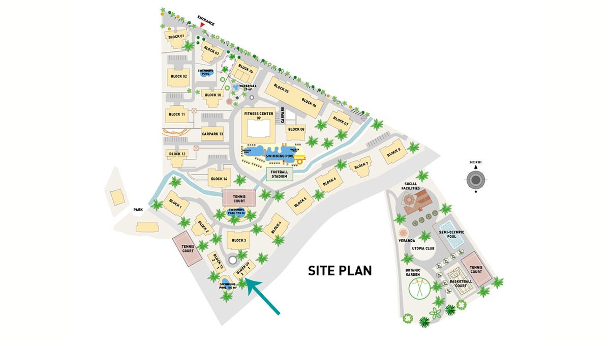 Semi detached villa for sale in Alanya at popular Olive City Complex - 13226