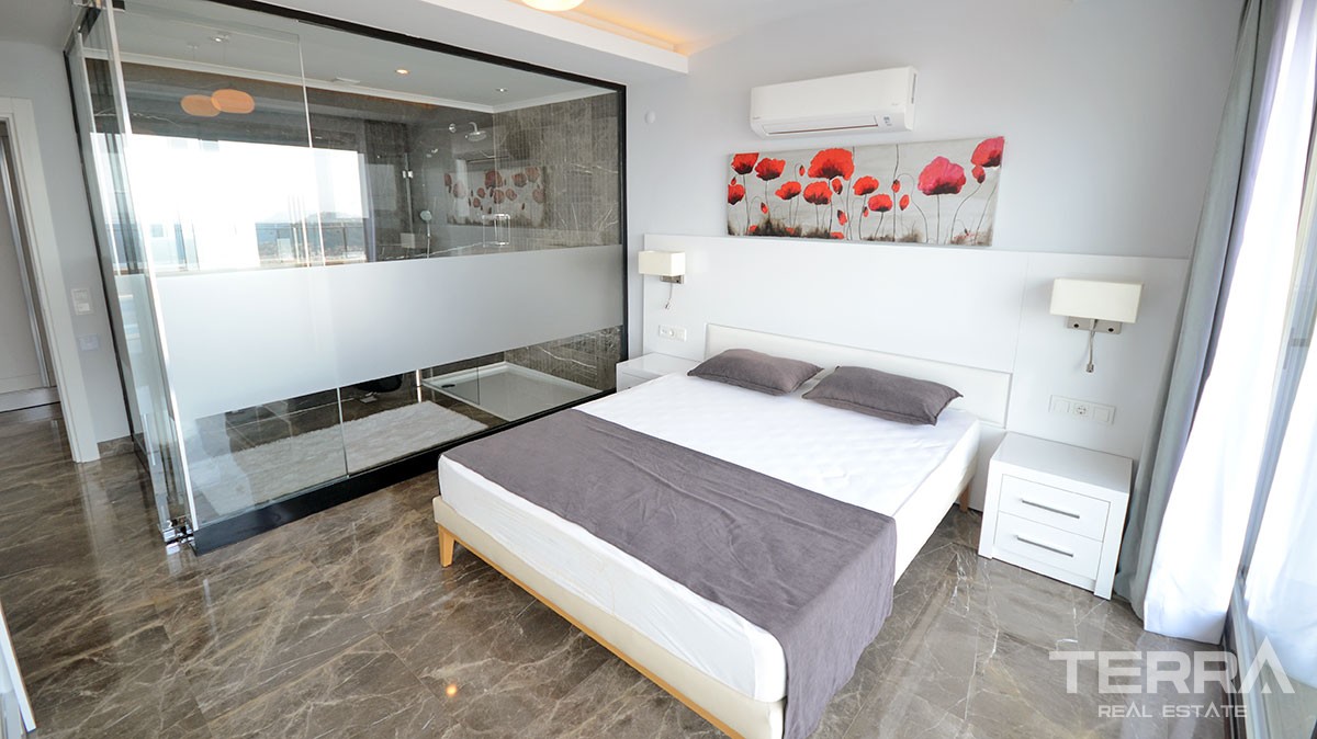 Exklusive Häuser zum Verkauf in Alanya Bektaş mit herrlichem Meerblic - 13219