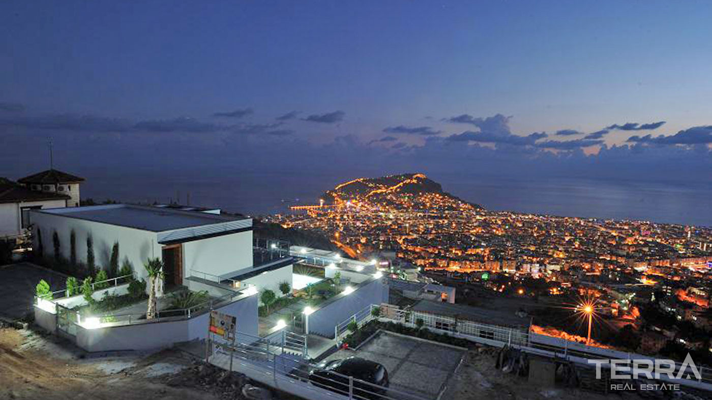 Exklusive Häuser zum Verkauf in Alanya Bektaş mit herrlichem Meerblic - 63460