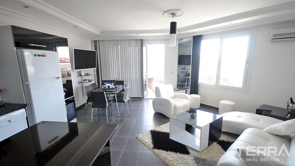 Geräumiges Penthouse zum Verkauf in Alanya Oba im Blumengarten - 13231
