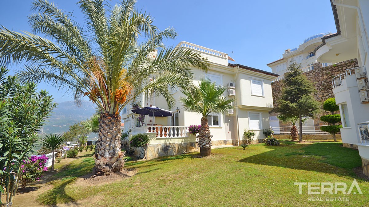 Fully furnished sea view villa for sale in Alanya Kargıcak - 13262