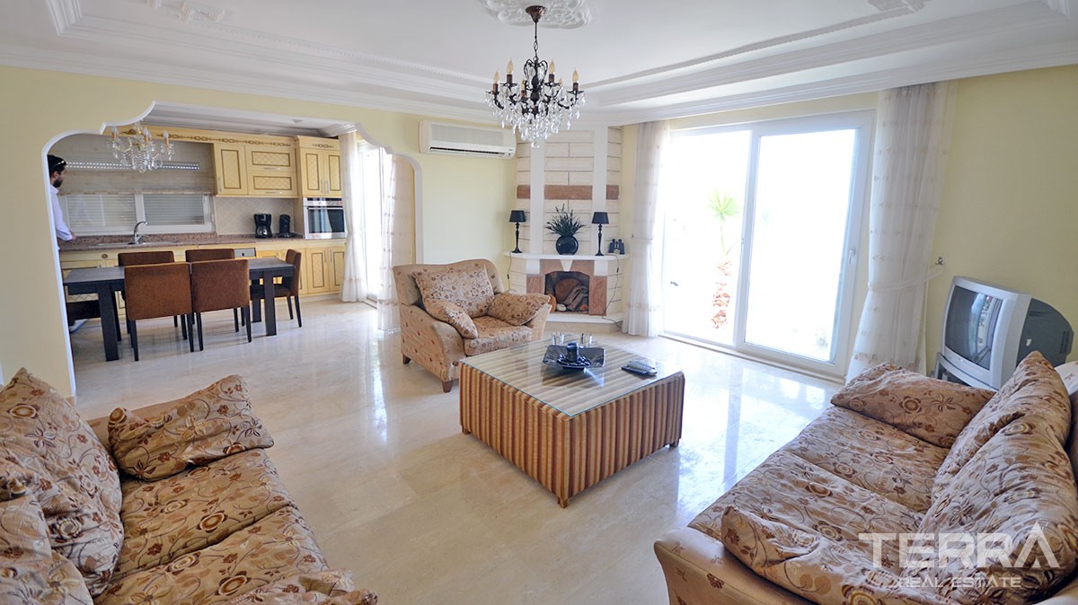 Fully furnished sea view villa for sale in Alanya Kargıcak - 13265