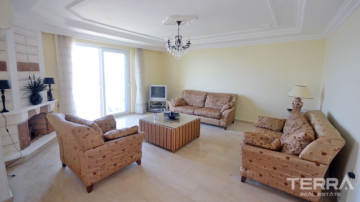Fully furnished sea view villa for sale in Alanya Kargıcak - 13266