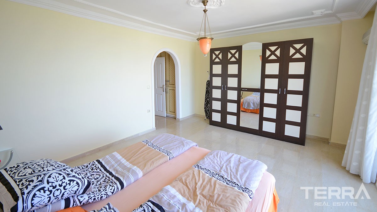 Fully furnished sea view villa for sale in Alanya Kargıcak - 13274