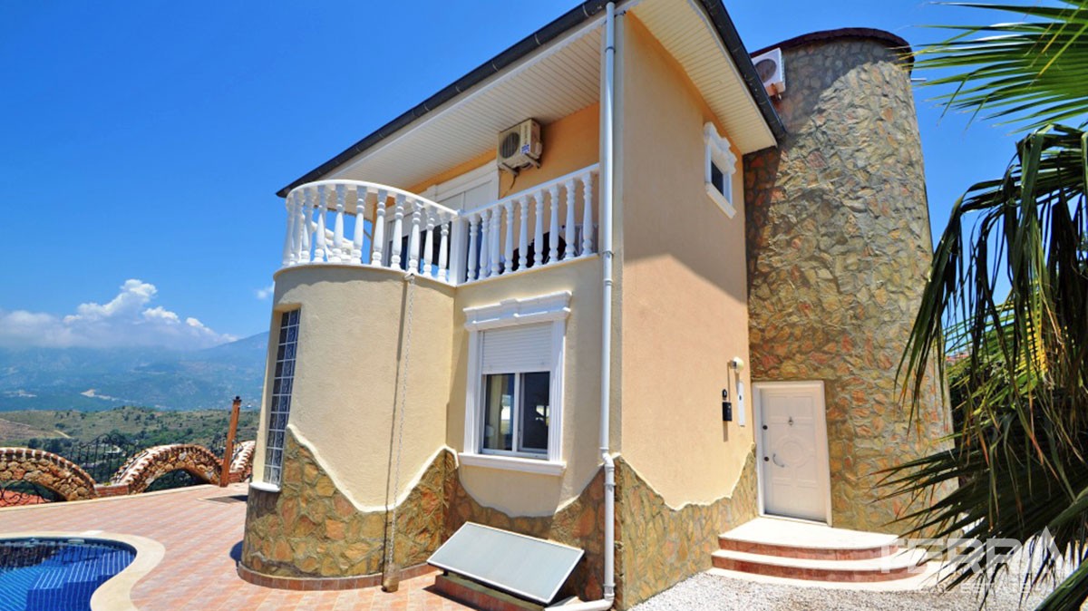Komplett eingerichtete Villa zum Verkauf in Alanya Kargıcak mit tolle - 13384
