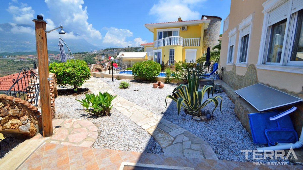 Komplett eingerichtete Villa zum Verkauf in Alanya Kargıcak mit tolle - 13385