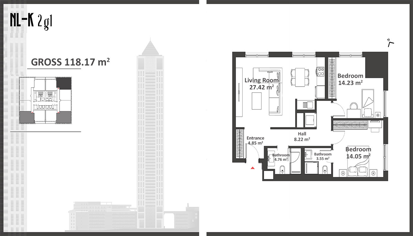 Exklusive Wohnungen zum Verkauf in İstanbul Şişli - 17546