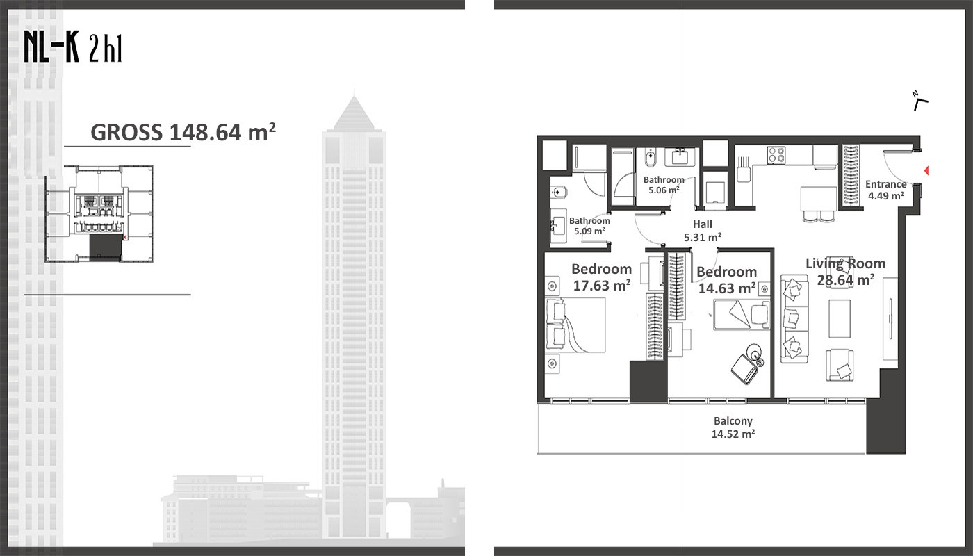 Exklusive Wohnungen zum Verkauf in İstanbul Şişli - 17547