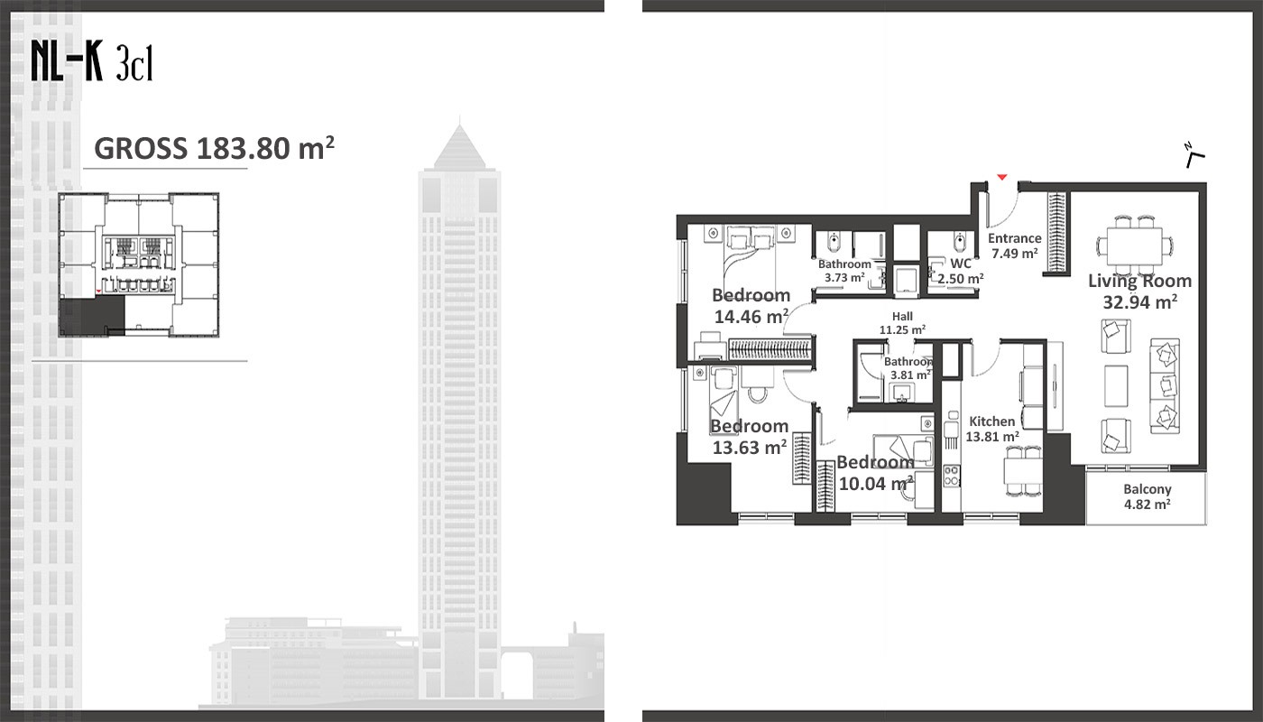 Exklusive Wohnungen zum Verkauf in İstanbul Şişli - 17550