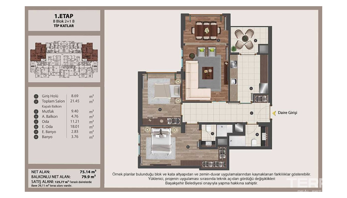 Exklusive Wohnungen zum Verkauf in Istanbul Başakşehir - 13520
