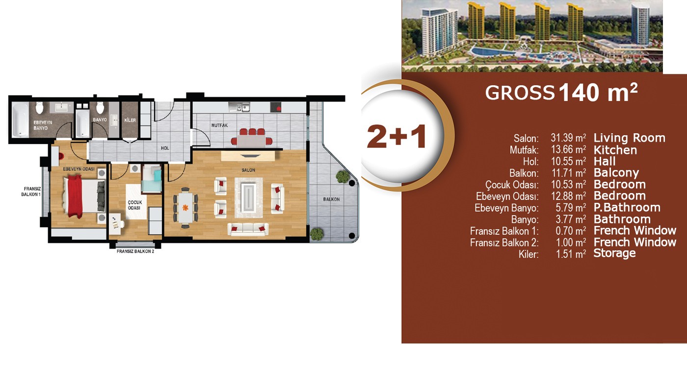 Lake and Sea view Apartments in Istanbul Büyükçekmece - 13613