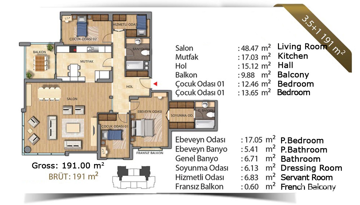 Luxury Apartments for Sale in Beylikdüzü İstanbul - 13662