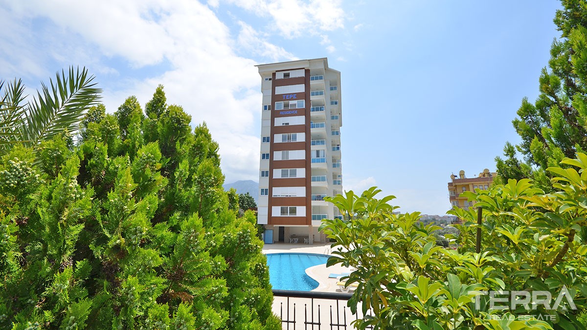 Komplett möblierte 1 Schlafzimmer Wohnung in Alanya Tosmur - 13718