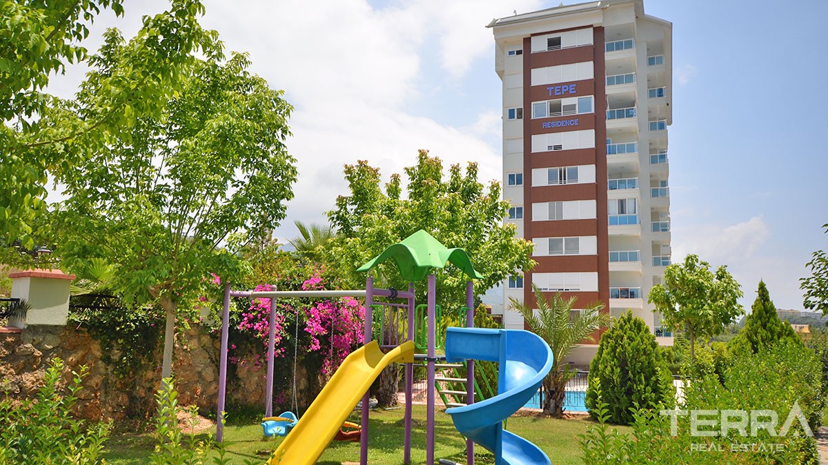 Komplett möblierte 1 Schlafzimmer Wohnung in Alanya Tosmur - 13719