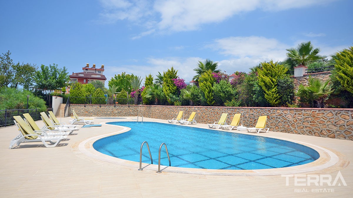 Komplett möblierte 1 Schlafzimmer Wohnung in Alanya Tosmur - 13720