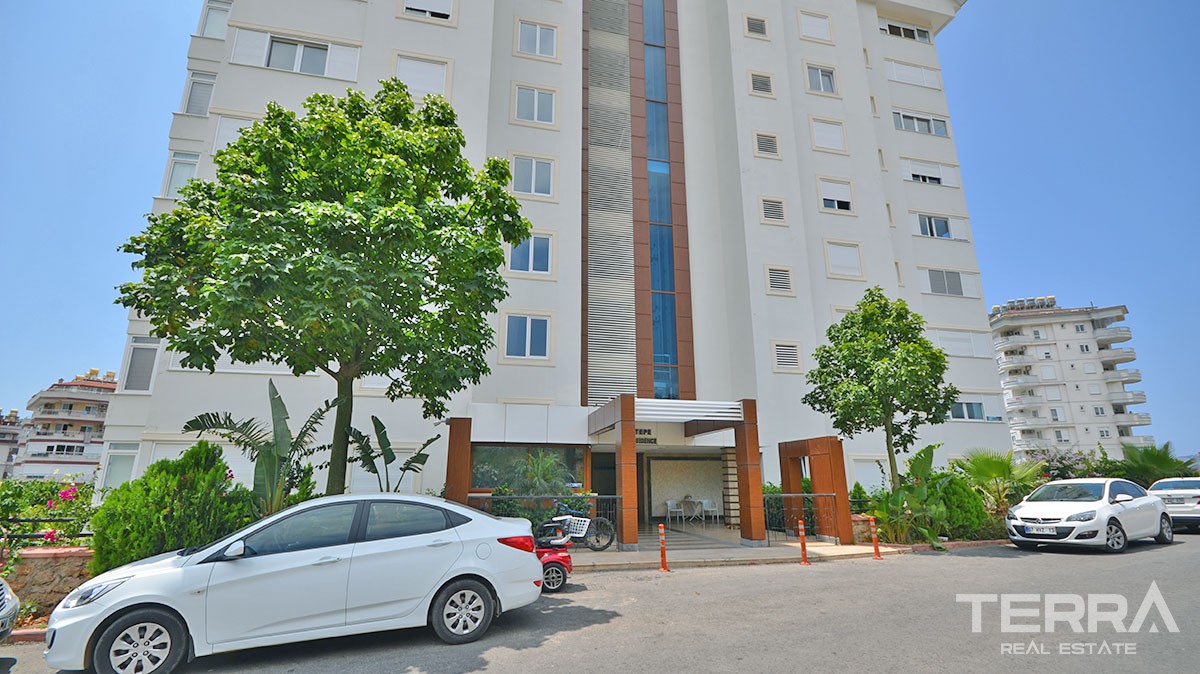 Komplett möblierte 1 Schlafzimmer Wohnung in Alanya Tosmur - 13722