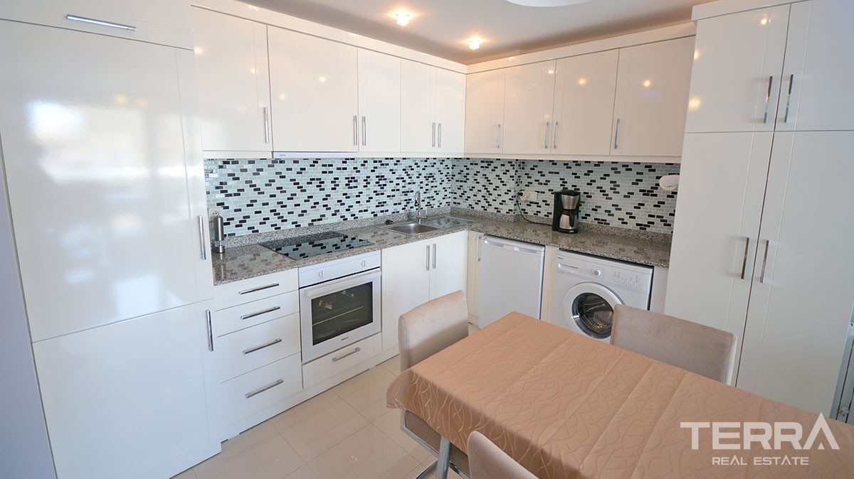 Komplett möblierte 1 Schlafzimmer Wohnung in Alanya Tosmur - 13725