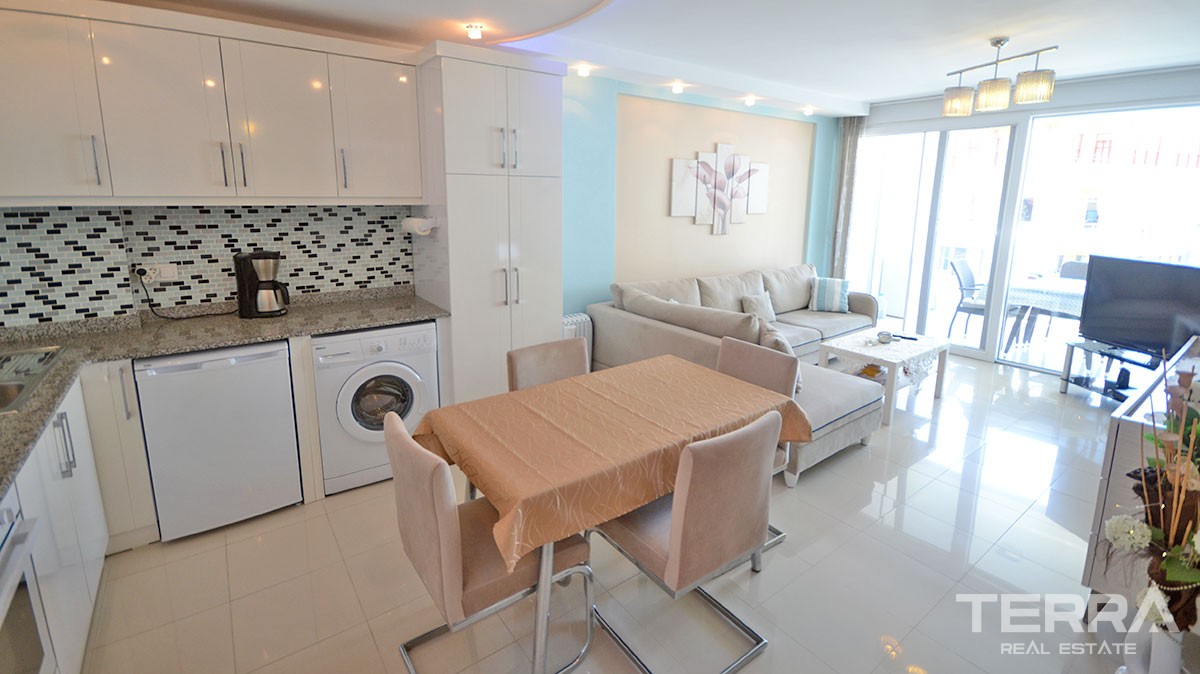 Komplett möblierte 1 Schlafzimmer Wohnung in Alanya Tosmur - 13726