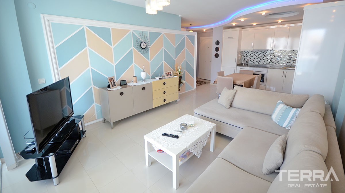 Komplett möblierte 1 Schlafzimmer Wohnung in Alanya Tosmur - 13729