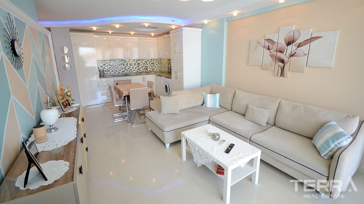 Komplett möblierte 1 Schlafzimmer Wohnung in Alanya Tosmur - 13730
