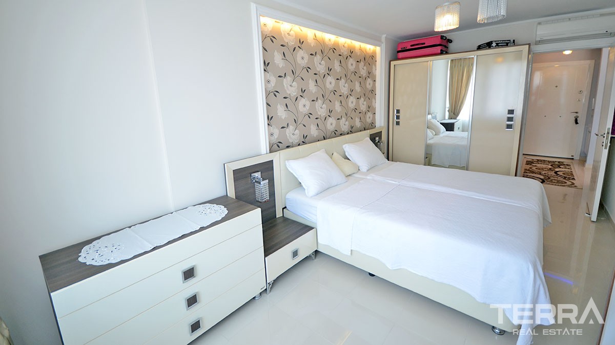Komplett möblierte 1 Schlafzimmer Wohnung in Alanya Tosmur - 13732