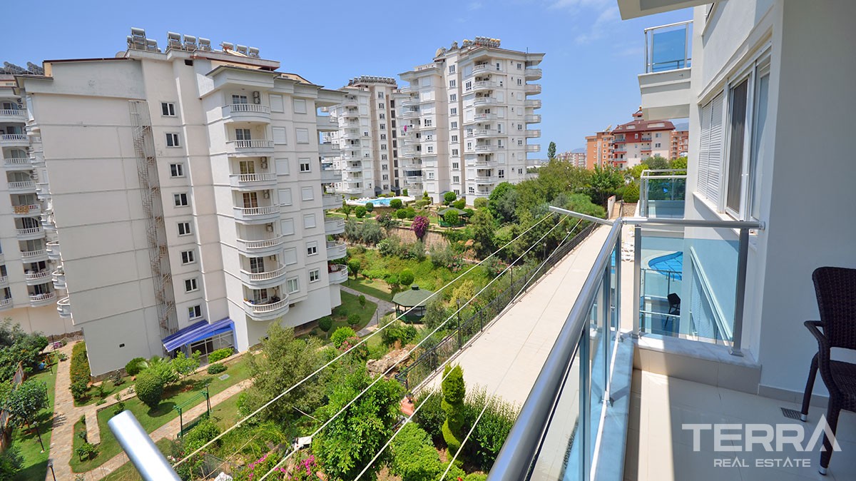 Komplett möblierte 1 Schlafzimmer Wohnung in Alanya Tosmur - 13737