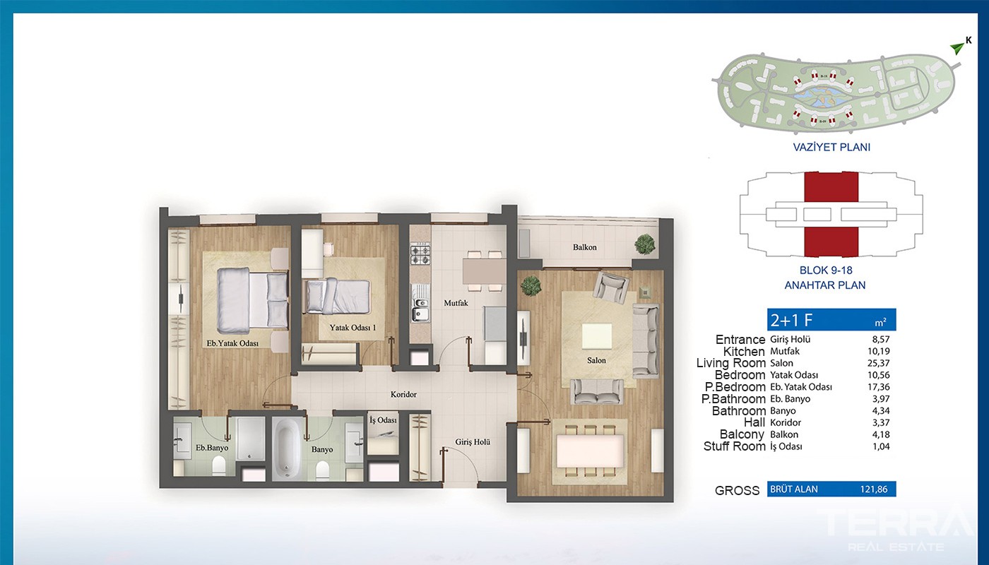 Luxuriöse und preisgekrönte Apartments zum Verkauf in Istanbul Küçükçe - 13958