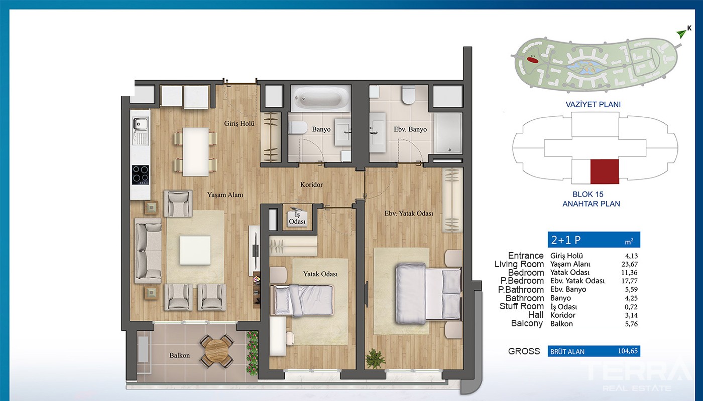 Luxuriöse und preisgekrönte Apartments zum Verkauf in Istanbul Küçükçe - 13959