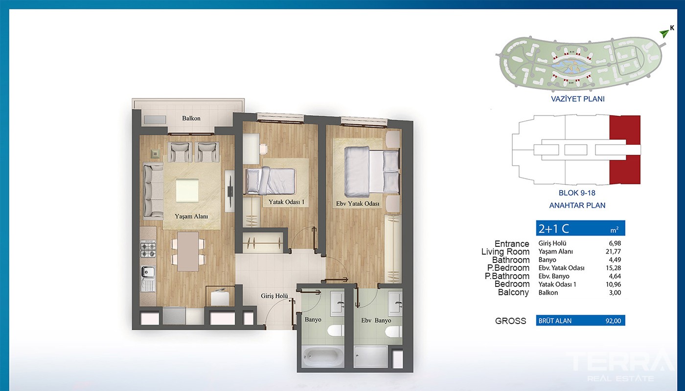 Luxuriöse und preisgekrönte Apartments zum Verkauf in Istanbul Küçükçe - 13960