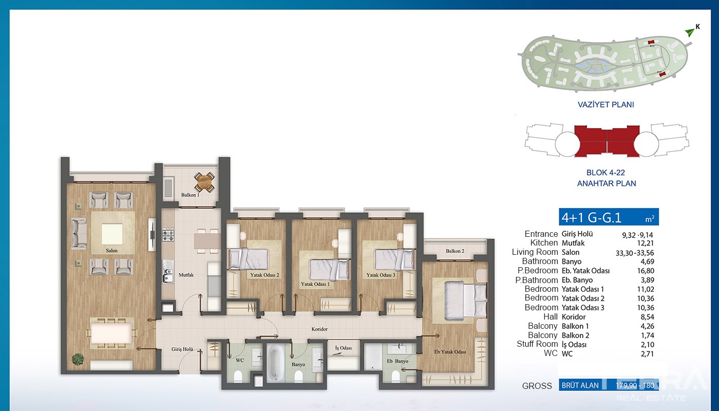 Luxuriöse und preisgekrönte Apartments zum Verkauf in Istanbul Küçükçe - 13973