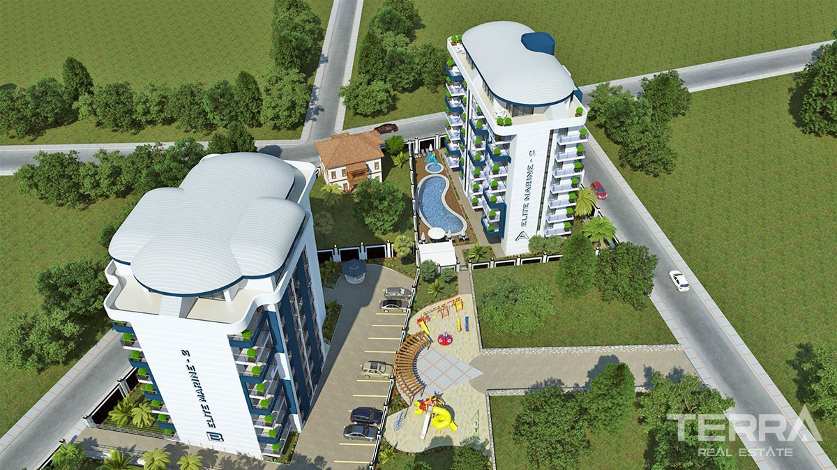 Elite Marine 2 Luxury Apartments in Alanya City Center for Sale - 14018