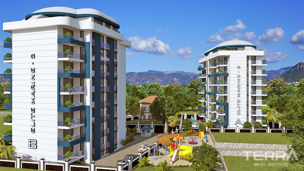 Elite Marine 2 Luxury Apartments in Alanya City Center for Sale - 14020