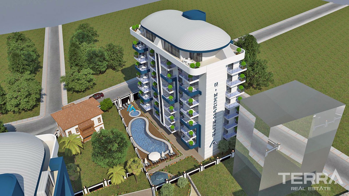 Elite Marine 2 Luxury Apartments in Alanya City Center for Sale - 14023