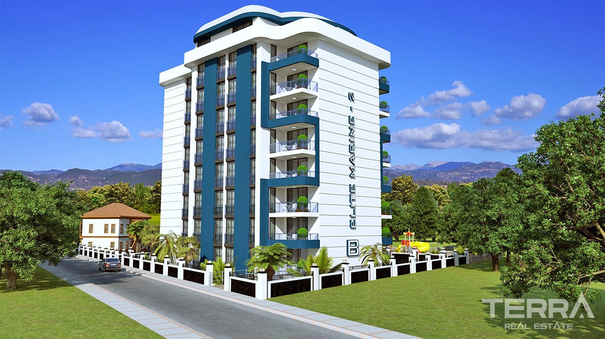 Elite Marine 2 Luxury Apartments in Alanya City Center for Sale - 14027