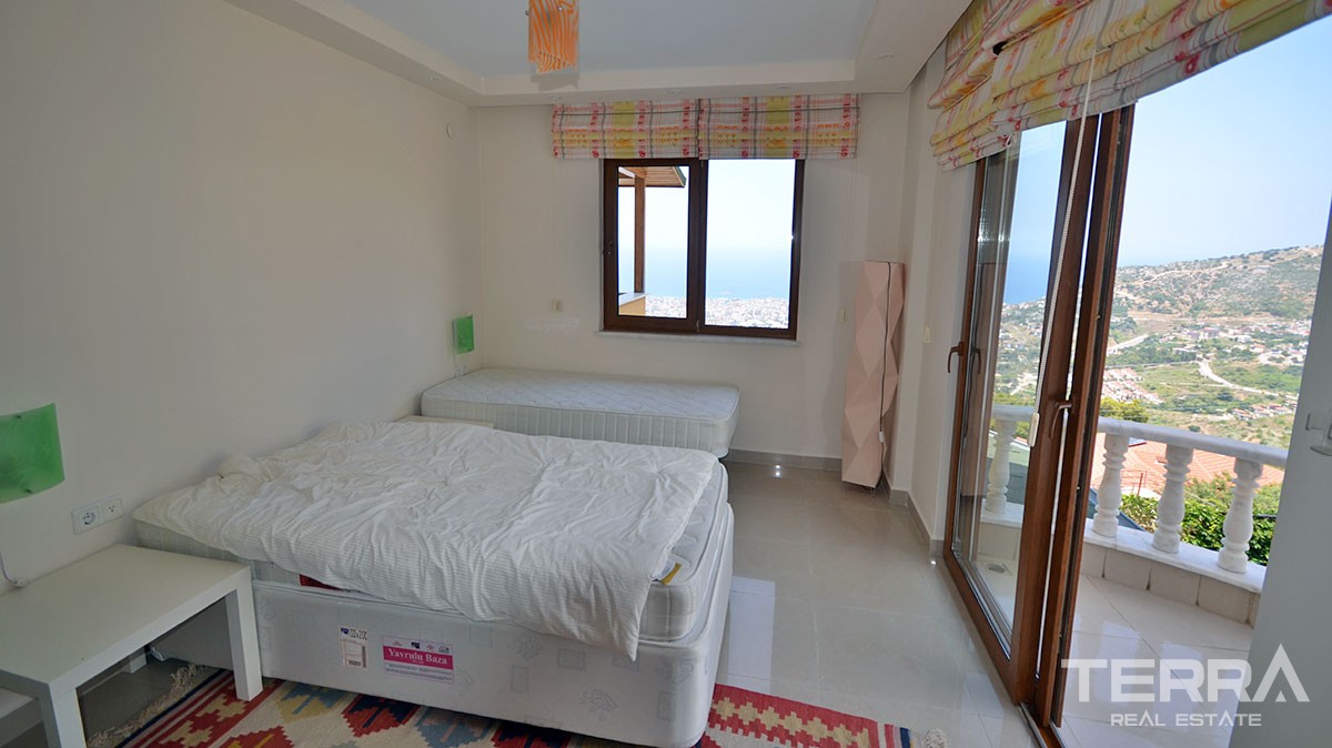 Komplett möblierte exklusive Villa mit Meerblick zum Verkauf in Alany - 14127