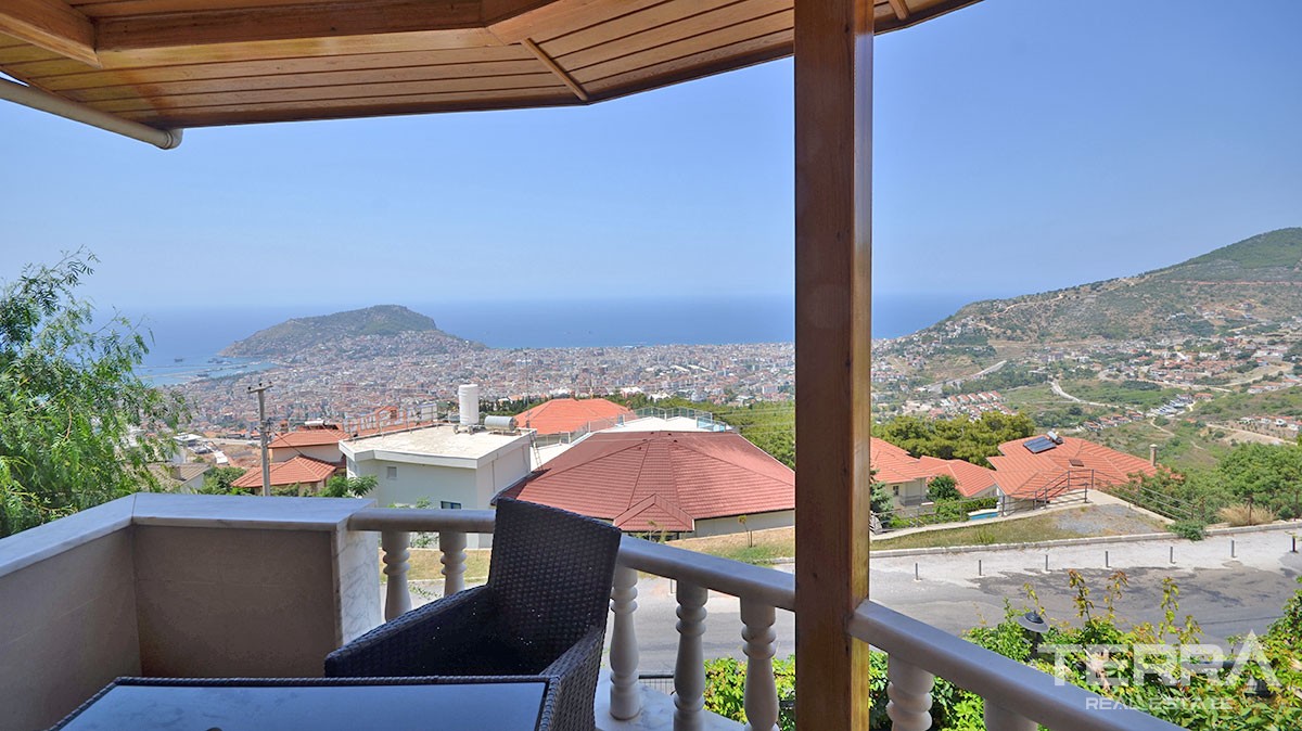 Komplett möblierte exklusive Villa mit Meerblick zum Verkauf in Alany - 14137