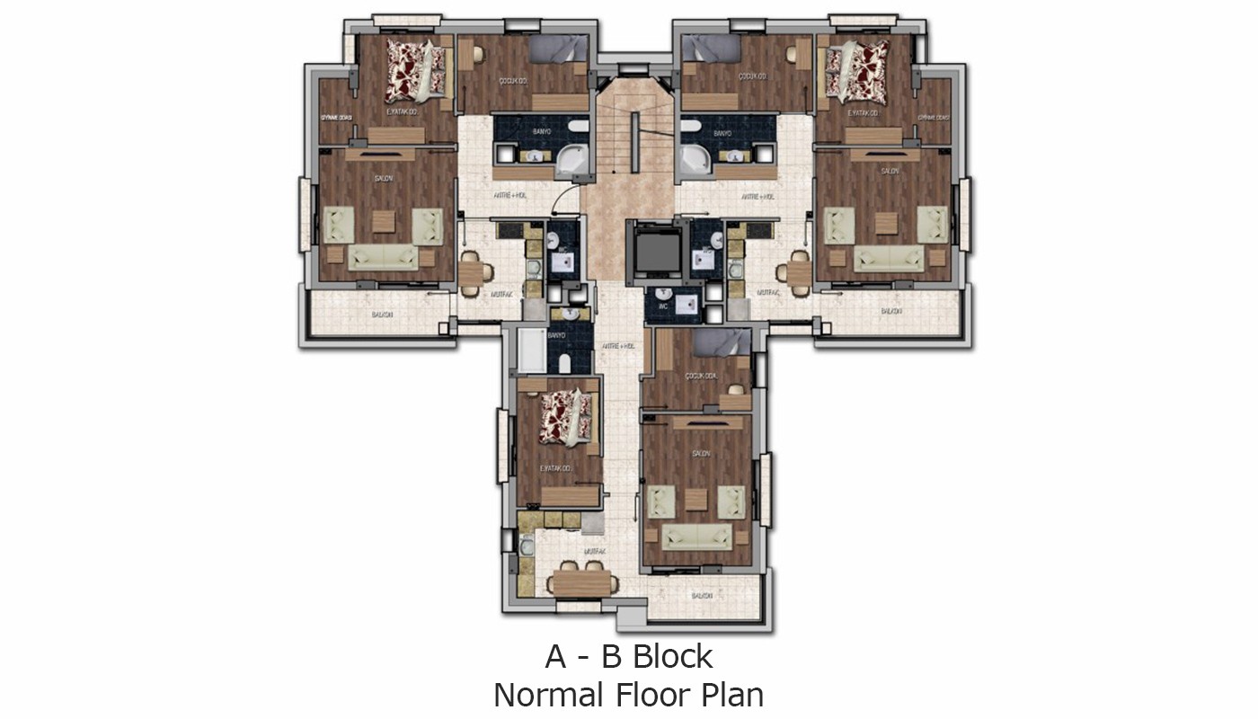 Luxury Apartments for Sale in Antalya Kepez - 14174