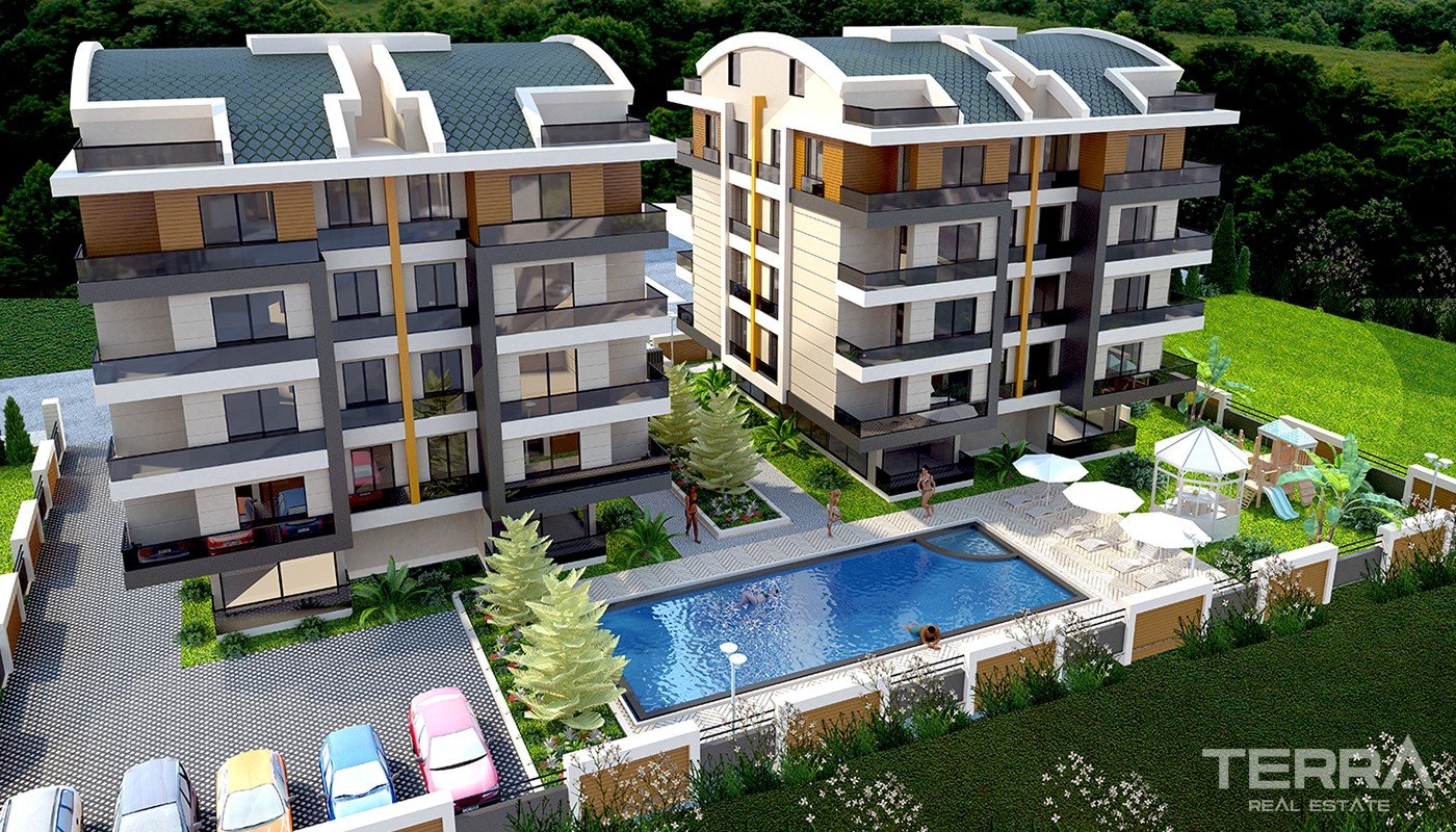 Lägenheter med hög standard i Antalya Konyaaltı med avbetalningsplan