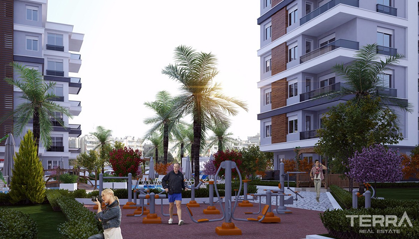 Antalya'da Yüzme Havuzlu Lüks Site İçinde Sıfır Daireler - 14438