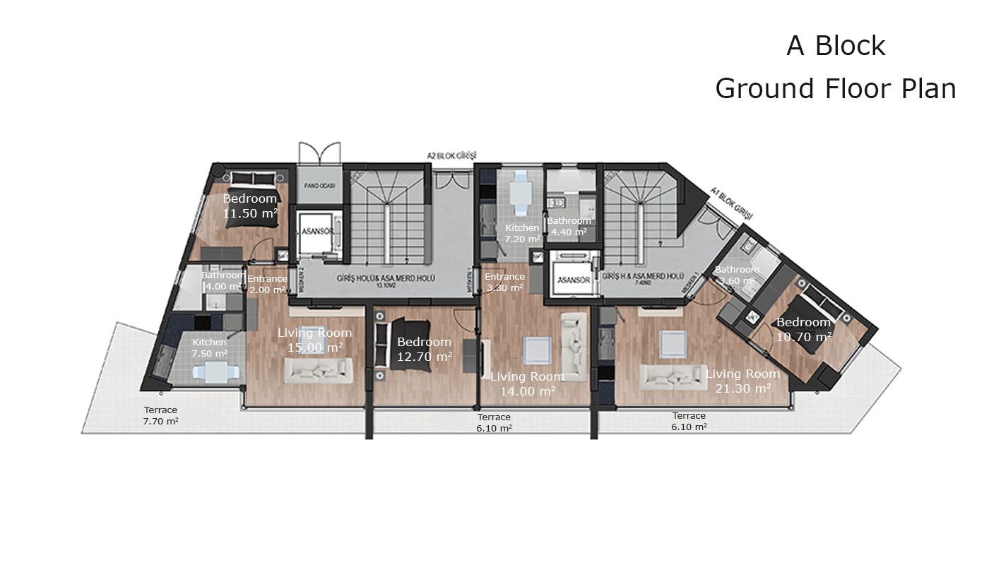 Modern Designed Brand New Apartments in Antalya - 14451