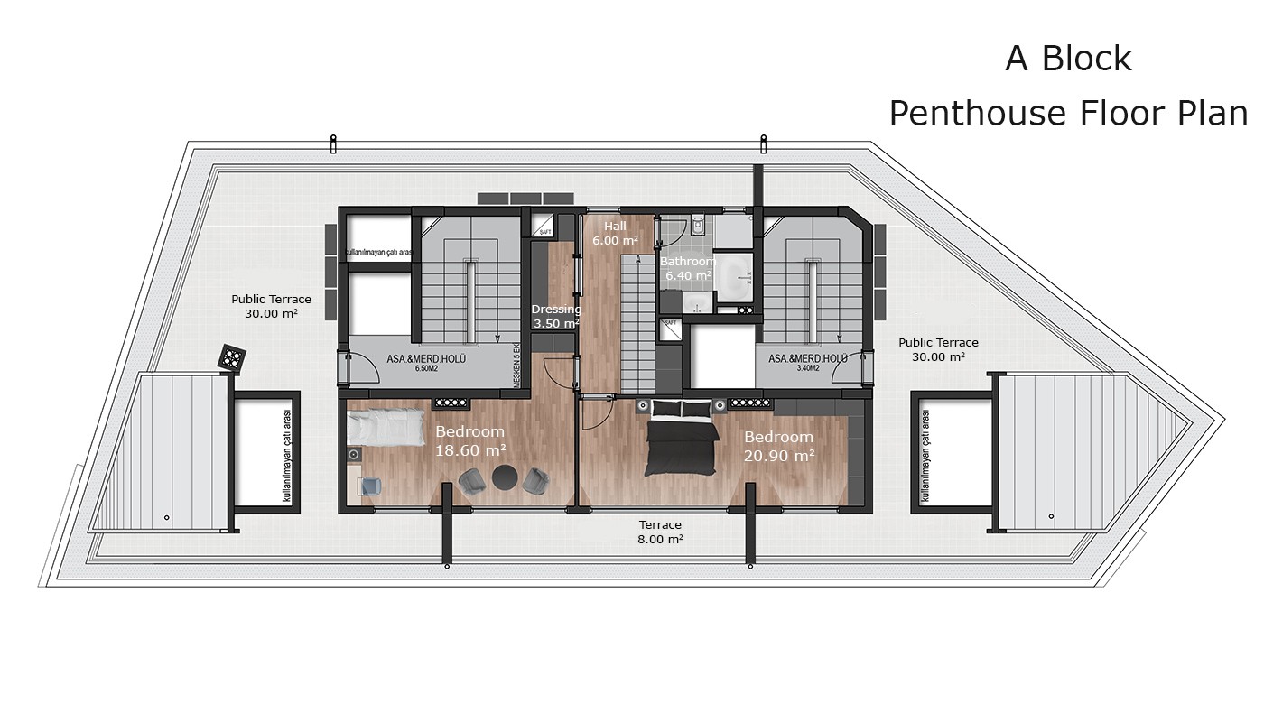 Modern Designed Brand New Apartments in Antalya - 14455
