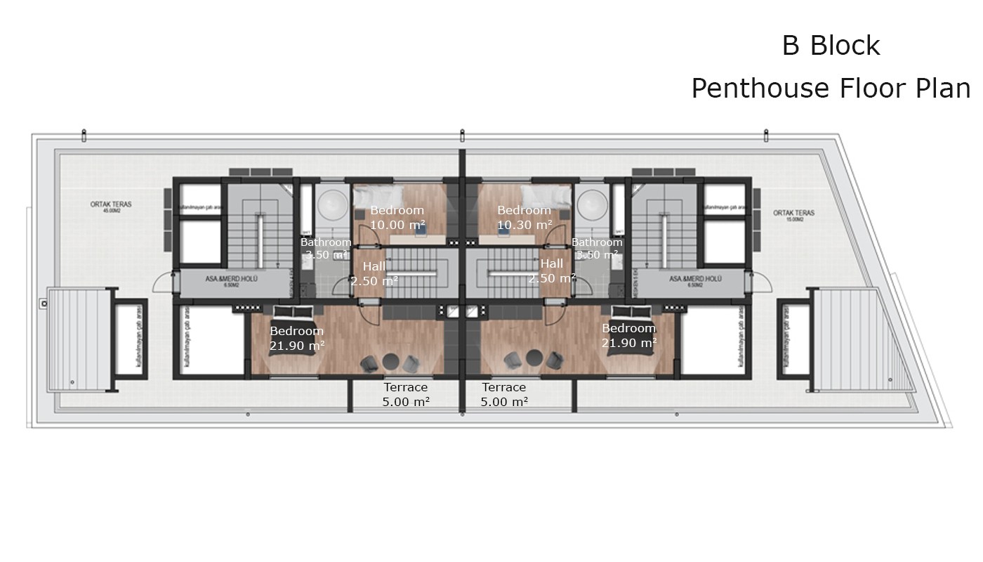 Modern Designed Brand New Apartments in Antalya - 14459