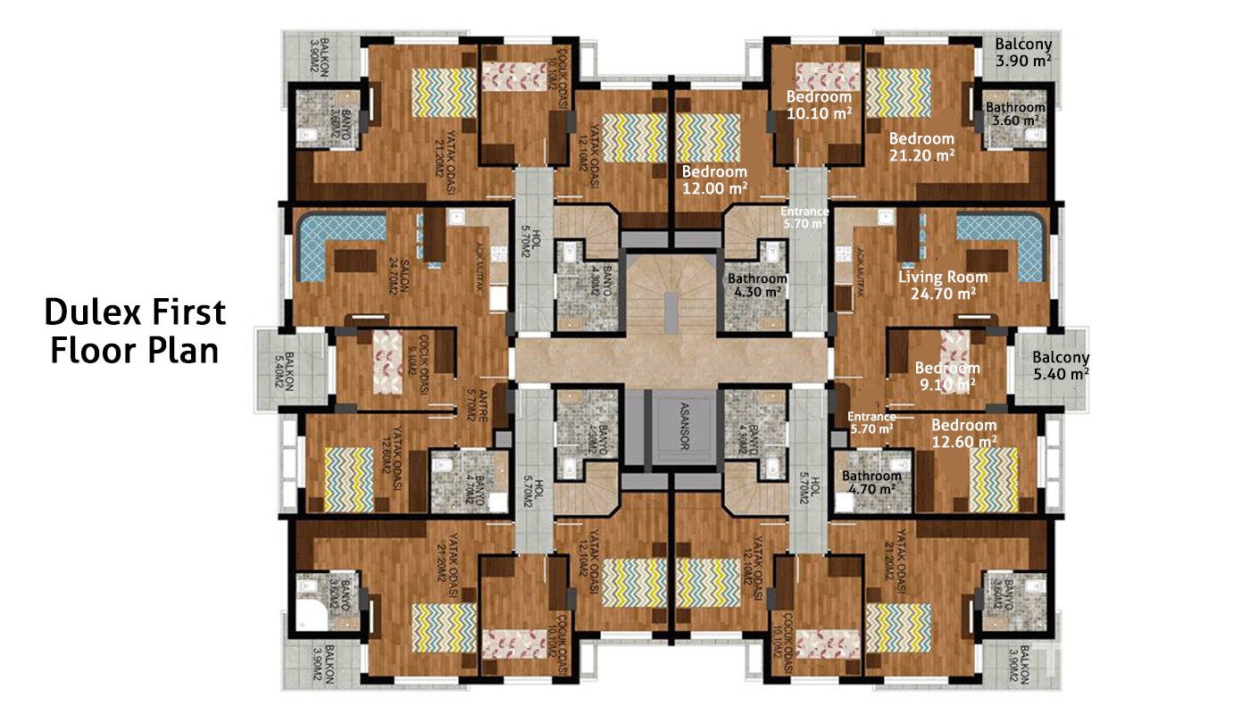 Luxury and Modern Designed Apartments in Konyaalti Antalya - 14493