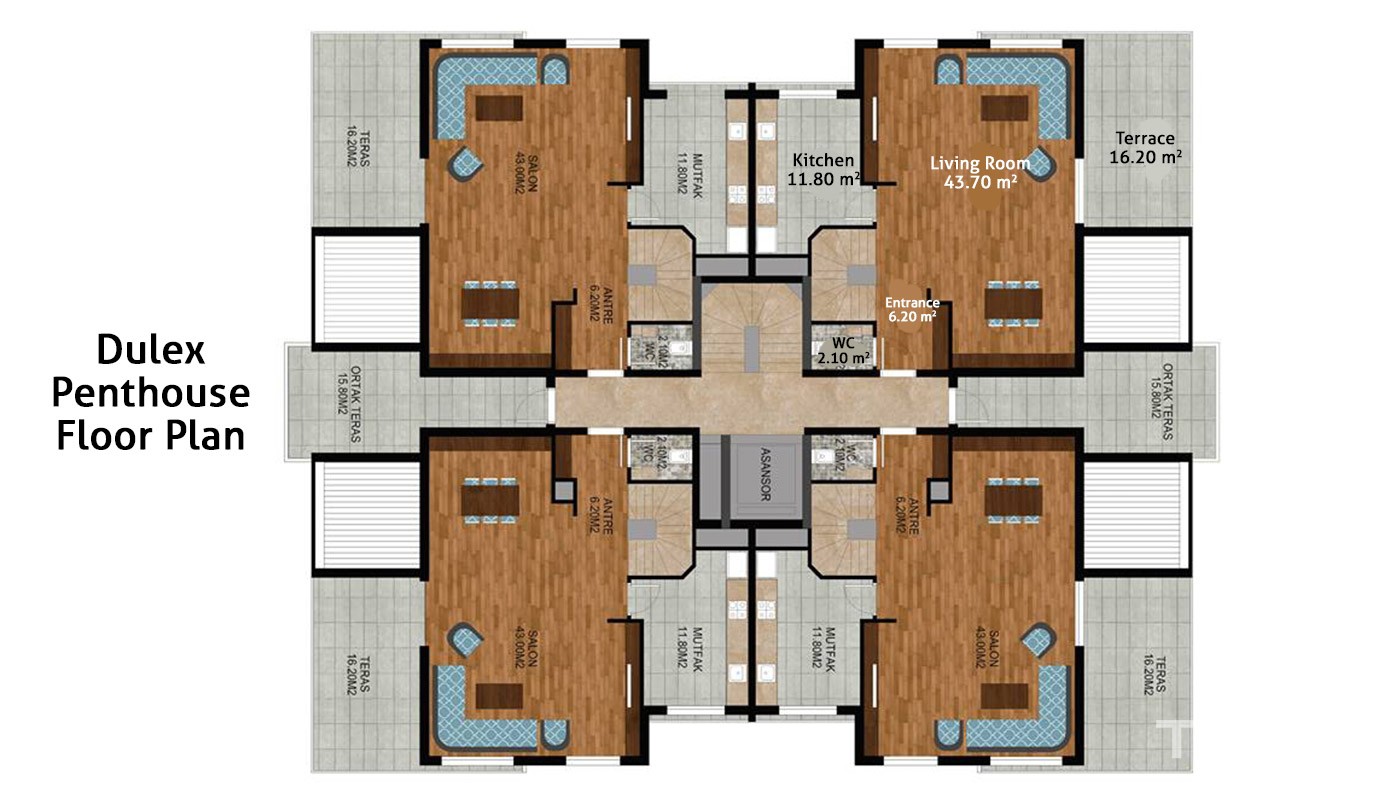 Luxury and Modern Designed Apartments in Konyaalti Antalya - 14494