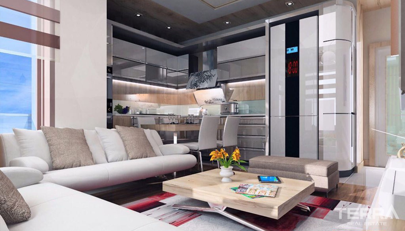 Smart Antalya Apartments in Turkey with Natural Gas - 14526