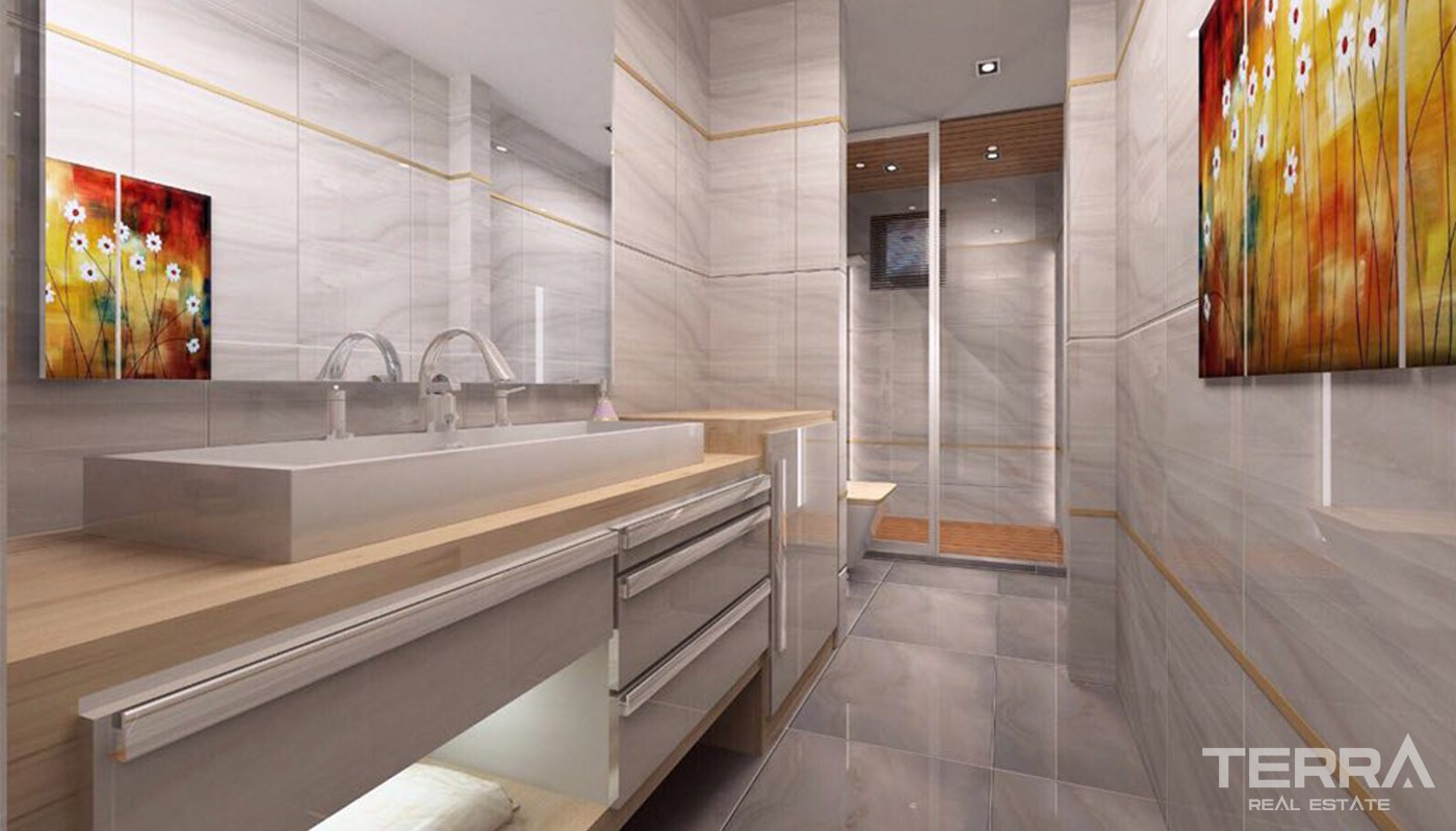 Smart Antalya Apartments in Turkey with Natural Gas - 14533